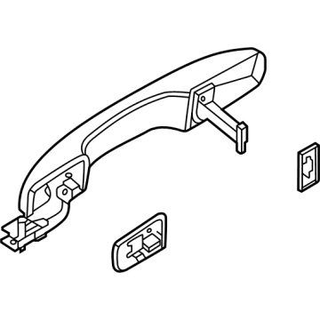 Ford Ranger Exterior Door Handle - N1WZ-E22404-DRPTM