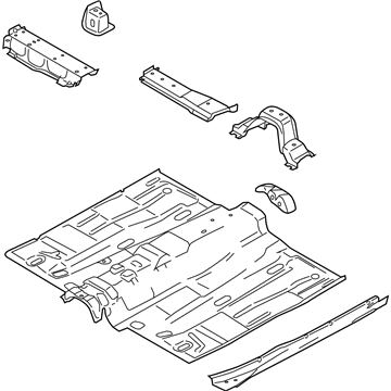 Ford DV6Z-1711135-H Pan Assembly - Floor Front