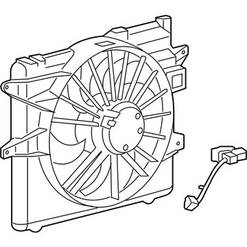 Ford DR3Z-8C607-D Motor And Fan Assembly - Engine Cooling