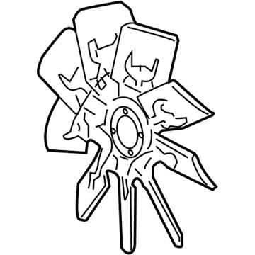 Ford 5L1Z-8600-AB Fan Assembly