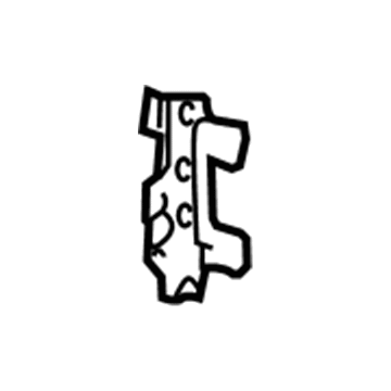 Ford 4W7Z-19A579-A Bracket - Heater Mounting