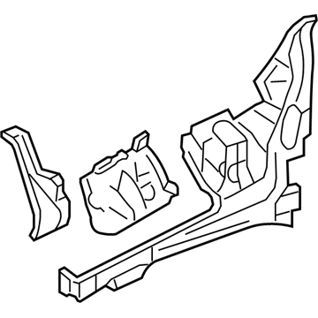 Ford 9F9Z-16054-A Apron Assembly - Front Fender