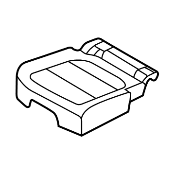 Ford PJ6Z-7863804-AB Cover Assembly - Rear Seat Cushion