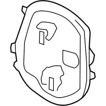 HM5Z-13410-A Ford Holder, Rear Outer Passenger Side Illustration 1 of 1