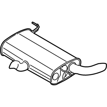 Ford DM5Z-5230-C Muffler Assembly - Rear