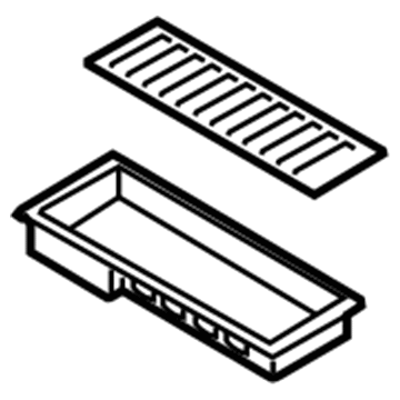 Ford HC3Z-2513546-AA Storage Box HC3Z-2513546-AA Ford Storage Box Illustration 1 of 1