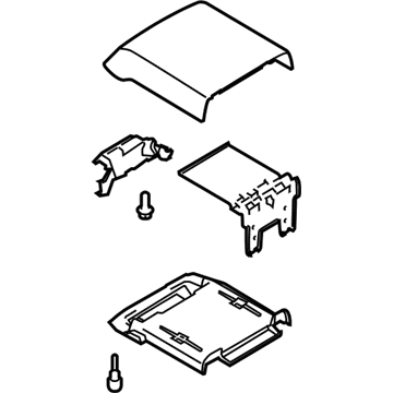 Ford FL3Z-1506024-BF Lid Assembly, Camel, Rear FL3Z-1506024-BF Ford Lid Assembly, Camel, Rear Illustration 1 of 1
