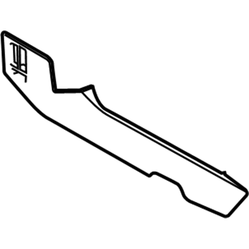 FL3Z-1504608-CH Ford Side Trim, Passenger Side Illustration 1 of 1