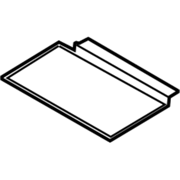 Ford HC3Z-25045G34-AA Mat, Rear Center HC3Z-25045G34-AA Ford Mat, Rear Center Illustration 1 of 1
