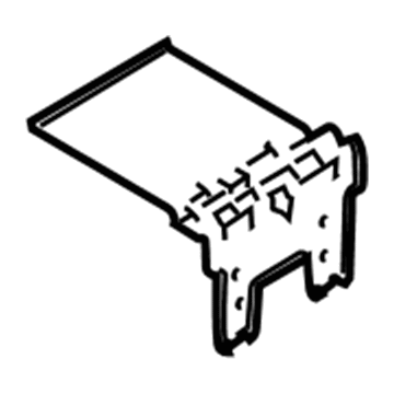 GL3Z-1504604-A Ford Hinge, Center Illustration 1 of 1