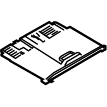 Ford KC3Z-2504608-AA Top Panel, Black, Front KC3Z-2504608-AA Ford Top Panel, Black, Front Illustration 1 of 1
