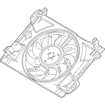 Ford RL3Z-8C607-B Motor And Fan Assembly - Engine Cooling