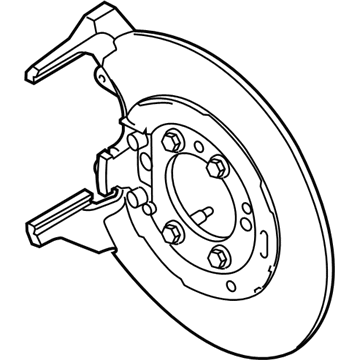 Ford BL5Z-2B582-A Plate Assembly - Brake Back