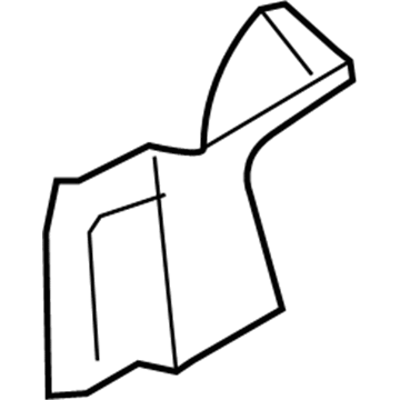 FL1Z-7831004-BA Ford Upper Trim Panel, Rear Passenger Side Illustration 1 of 1