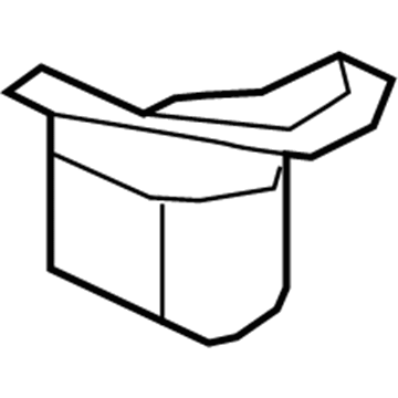 Ford GL1Z-4031010-AD Rear Trim Panel, Passenger Side GL1Z-4031010-AD Ford Rear Trim Panel, Passenger Side Illustration 1 of 1