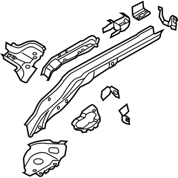 Lincoln CV6Z-7810125-A Member Assembly - Floor Side Rear