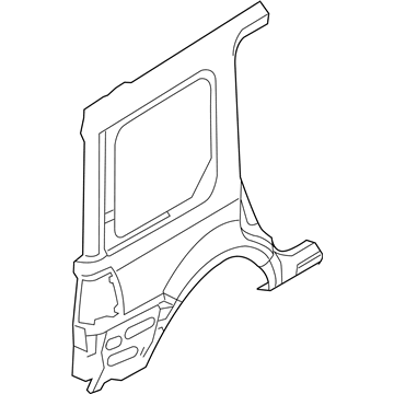 Ford FL1Z-4027841-A Quarter Panel, Rear Outer Driver Side FL1Z-4027841-A Ford Quarter Panel, Rear Outer Driver Side Illustration 1 of 1