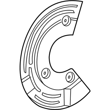 Ford 5F9Z-2C028-AA Shield - Brake Disc