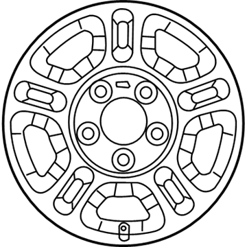 Ford 1L5Z-1015-DA Wheel Assembly