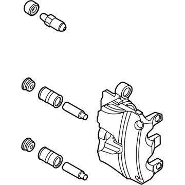 Ford JX6Z-2B120-T Caliper Assembly - Brake - Less Pad