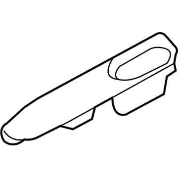 6E5Z-54266A24-AAA Ford Switch Bezel, Rear Passenger Side Illustration 1 of 1