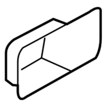 6E5Z-5422620-BAA Ford Handle Bezel, Camel, Passenger Side Illustration 1 of 1