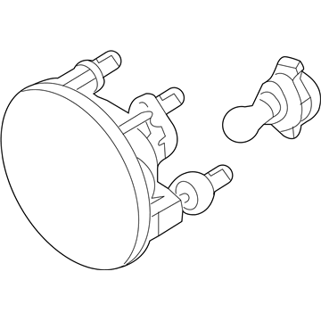 Ford 7R3Z-15200-A Lamp Assembly - Fog - Front