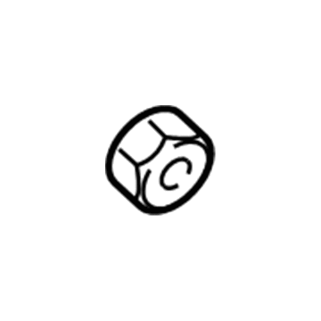-W710756-S900 Ford Molding Nut Illustration 1 of 1