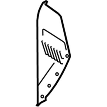 Ford FL3Z-1504480-AA Side Cover, Passenger Side FL3Z-1504480-AA Ford Side Cover, Passenger Side Illustration 1 of 1