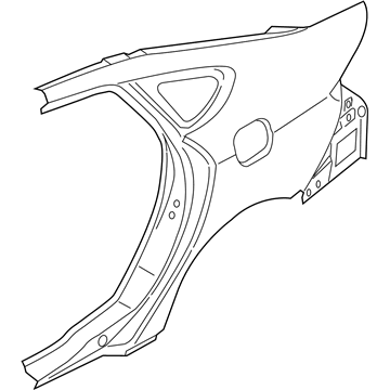Ford HS7Z-5427840-A Panel - Body Side - Rear