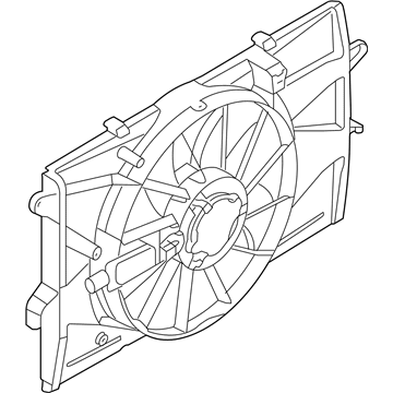 Ford BG1Z-8C607-A Motor And Fan Assembly - Engine Cooling