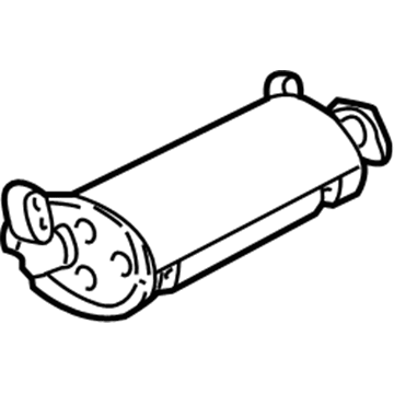 Ford 5L2Z-5230-A Muffler Assembly - Centre