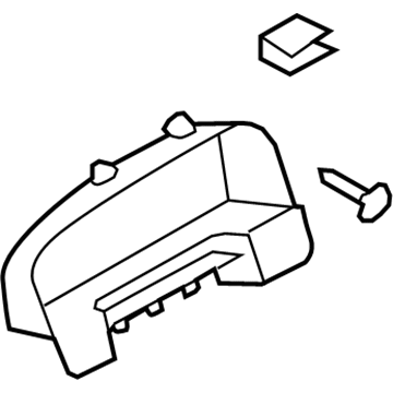 Ford AE5Z-54044D70-AB Cluster Bezel, Camel AE5Z-54044D70-AB Ford Cluster Bezel, Camel Illustration 1 of 1