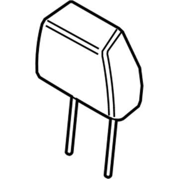 Ford FT4Z-58611A08-DL Headrest - Cover And Pad