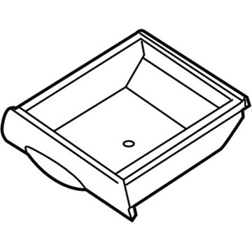 2L8Z78600A04AAA Ford Storage Drawer, Black Illustration 1 of 1
