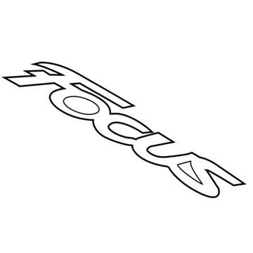 Ford BM5Z-5842528-B Name Plate - Self-Adhesive