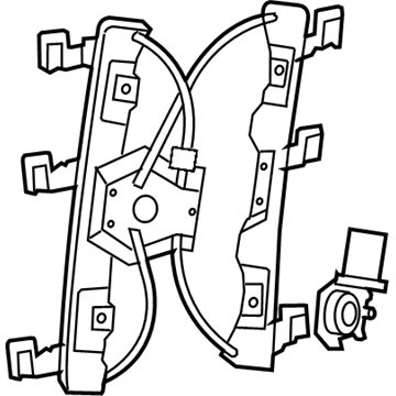 Mercury 6L2Z-7823201-BA Regulator And Motor Assembly - Window