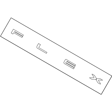 Ford DA8Z-16606-A Name Plate