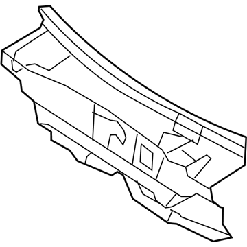 Ford AA8Z-7401670-A Sound Absorber, Front AA8Z-7401670-A Ford Sound Absorber, Front Illustration 1 of 1