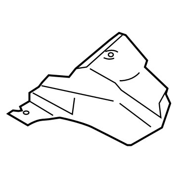 FR3Z-7646813-A Ford Side Support, Rear Driver Side Illustration 1 of 1