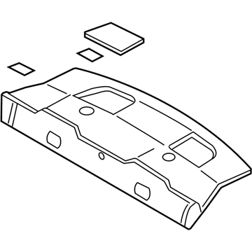 Ford BR3Z-6346668-AB Panel Assembly - Rear Package Tray