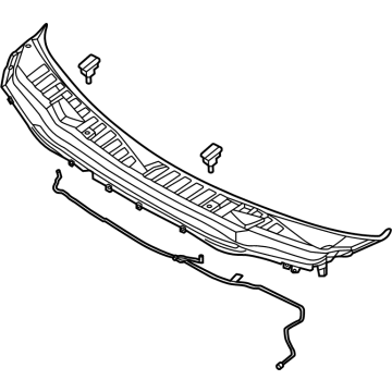 Ford PC3Z-10022A68-AB Grille - Cowl Top PC3Z-10022A68-AB Ford Grille - Cowl Top Illustration 1 of 1