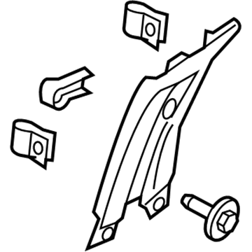 Ford FT4Z-5824356-AC Trim - B Pillar