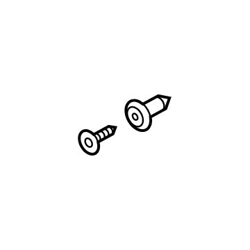 Ford -W710752-S300 Air Deflector Retainer, Passenger Side -W710752-S300 Ford Air Deflector Retainer, Passenger Side Illustration 1 of 1