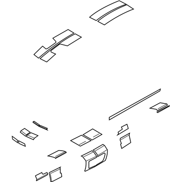 7R3Z-6320000-BA Ford Stripe Tape, Satin Silver Illustration 1 of 1