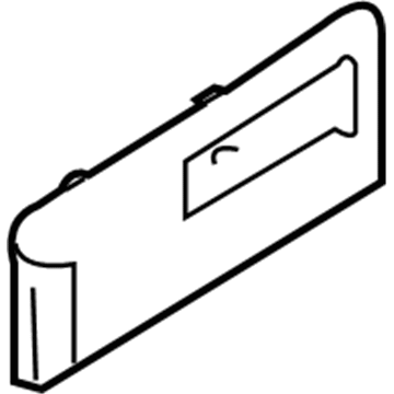 Ford 8L1Z-78275A18-AB Handle Bezel, Camel, Passenger Side 8L1Z-78275A18-AB Ford Handle Bezel, Camel, Passenger Side Illustration 1 of 1