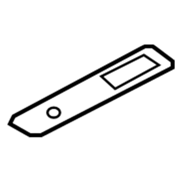 Ford 7L1Z-14526-AA Switch Bezel, Charcoal, Rear Passenger Side 7L1Z-14526-AA Ford Switch Bezel, Charcoal, Rear Passenger Side Illustration 1 of 1