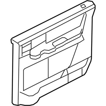 Ford 7L1Z-4027407-AB Door Trim Panel, Camel, Rear Inner Driver Side 7L1Z-4027407-AB Ford Door Trim Panel, Camel, Rear Inner Driver Side Illustration 1 of 1