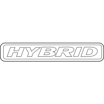 Ford NZ6Z-8213-B Name Plate - Self-Adhesive