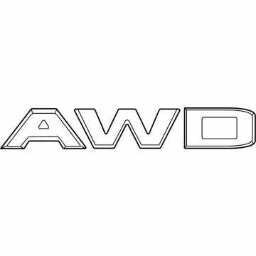 Ford NZ6Z-8213-A Name Plate - Self-Adhesive
